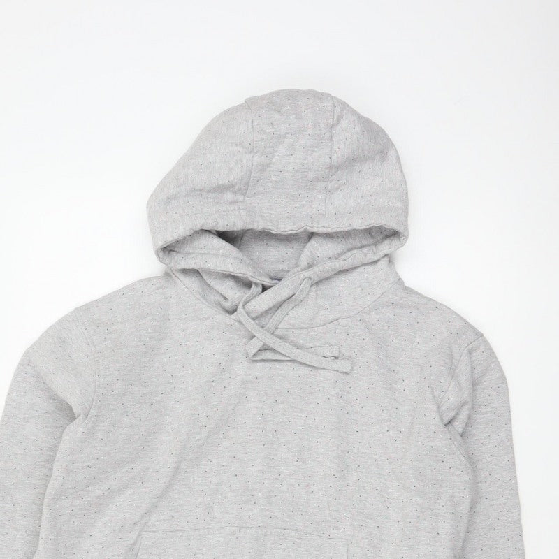 Animal Women’s Grey Speckled Hoodie UK 10 Pullover Kangaroo Pocket