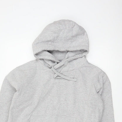Animal Women’s Grey Speckled Hoodie UK 10 Pullover Kangaroo Pocket