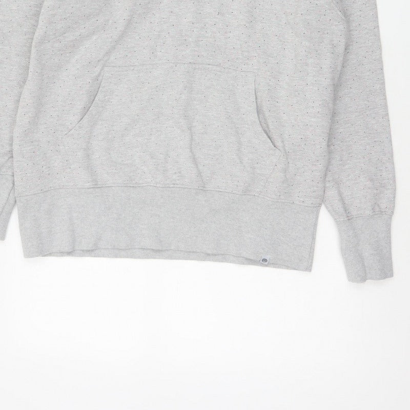 Animal Women’s Grey Speckled Hoodie UK 10 Pullover Kangaroo Pocket