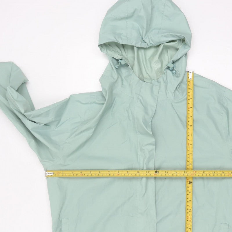 Gelert Women Green UK 14 Hooded Waterproof Stormlite Rain Jacket