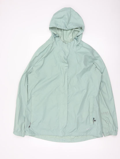 Gelert Women Green UK 14 Hooded Waterproof Stormlite Rain Jacket