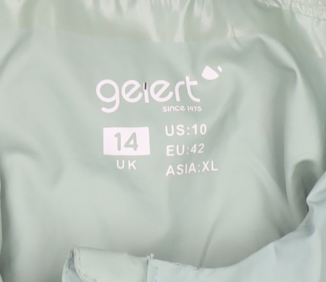 Gelert Women Green UK 14 Hooded Waterproof Stormlite Rain Jacket