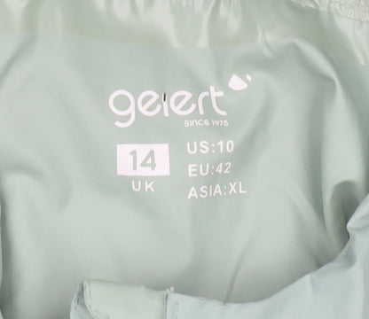 Gelert Women Green UK 14 Hooded Waterproof Stormlite Rain Jacket