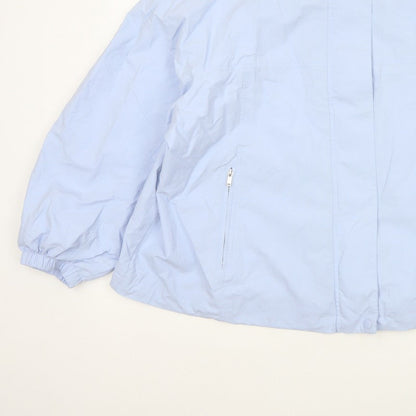 Marks and Spencer Women Blue L Lightweight Zip Jacket