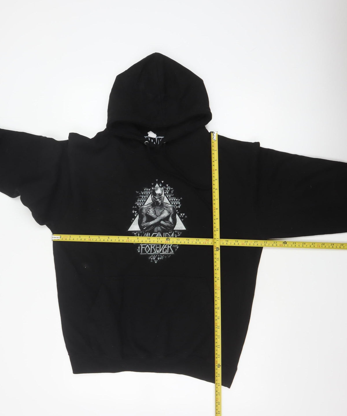 Marvel Men Black M Black Panther Wakanda Forever Pullover Hoodie