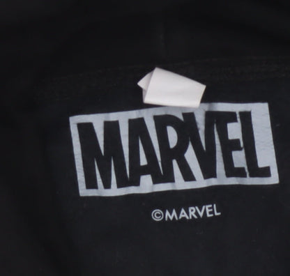 Marvel Men Black M Black Panther Wakanda Forever Pullover Hoodie