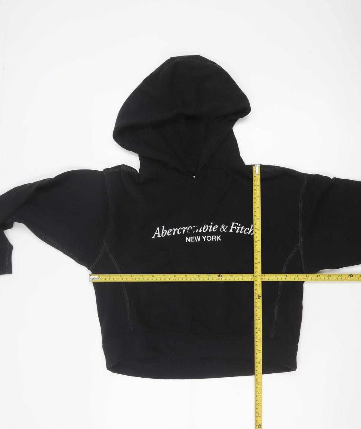 Abercrombie & Fitch Women’s Black S Logo Hooded Pullover Hoodie