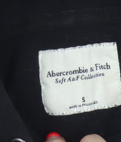 Abercrombie & Fitch Women’s Black S Logo Hooded Pullover Hoodie