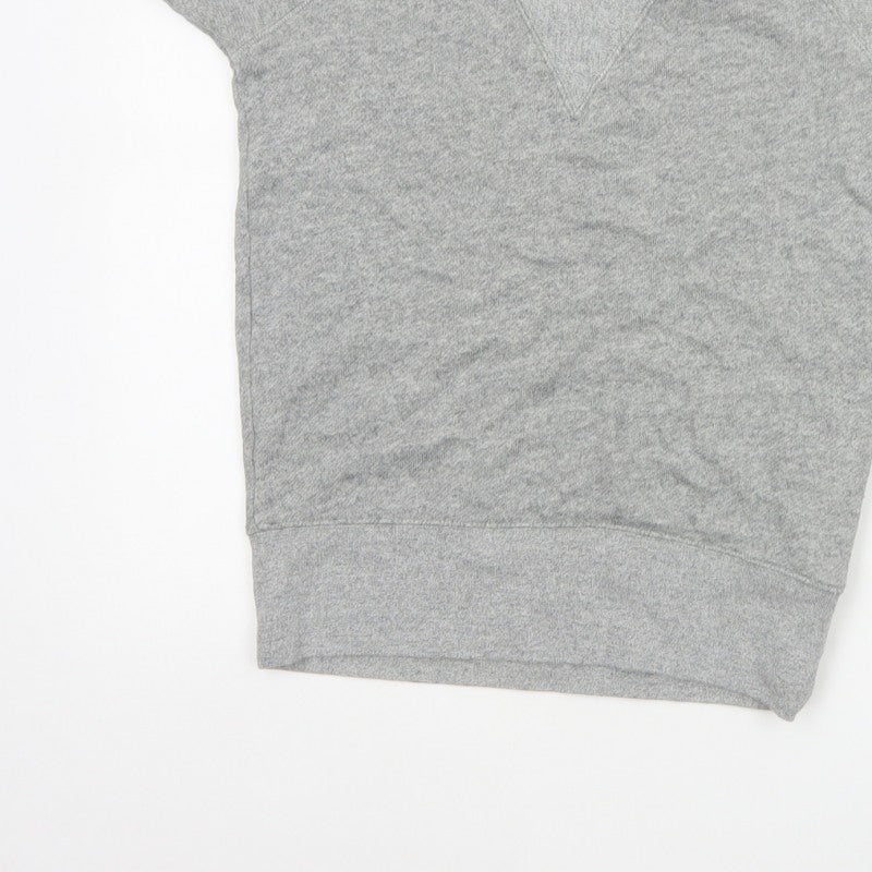 Gap Women Grey XS Basic Short Sleeve Cotton Jersey T-Shirt