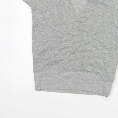 Gap Women Grey XS Basic Short Sleeve Cotton Jersey T-Shirt