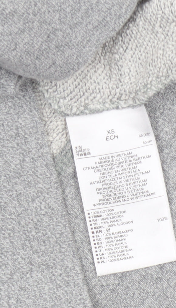 Gap Women Grey XS Basic Short Sleeve Cotton Jersey T-Shirt