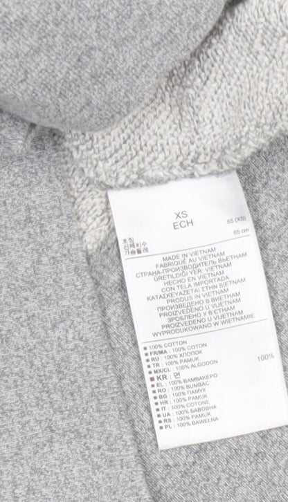 Gap Women Grey XS Basic Short Sleeve Cotton Jersey T-Shirt