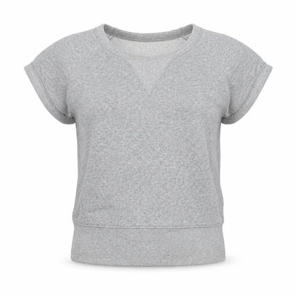 Gap Women Grey XS Basic Short Sleeve Cotton Jersey T-Shirt