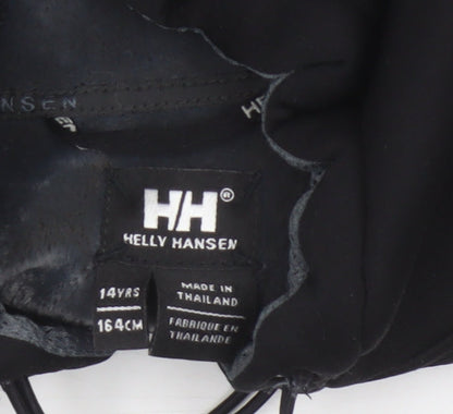 Helly Hansen Boys Black 14 Years Full Zip Softshell Hooded Hoodie 164cm