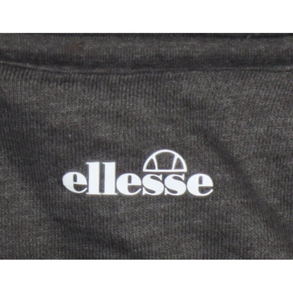 Ellesse Men’s Grey L Full Zip Hoodie Logo Cotton Blend Pockets