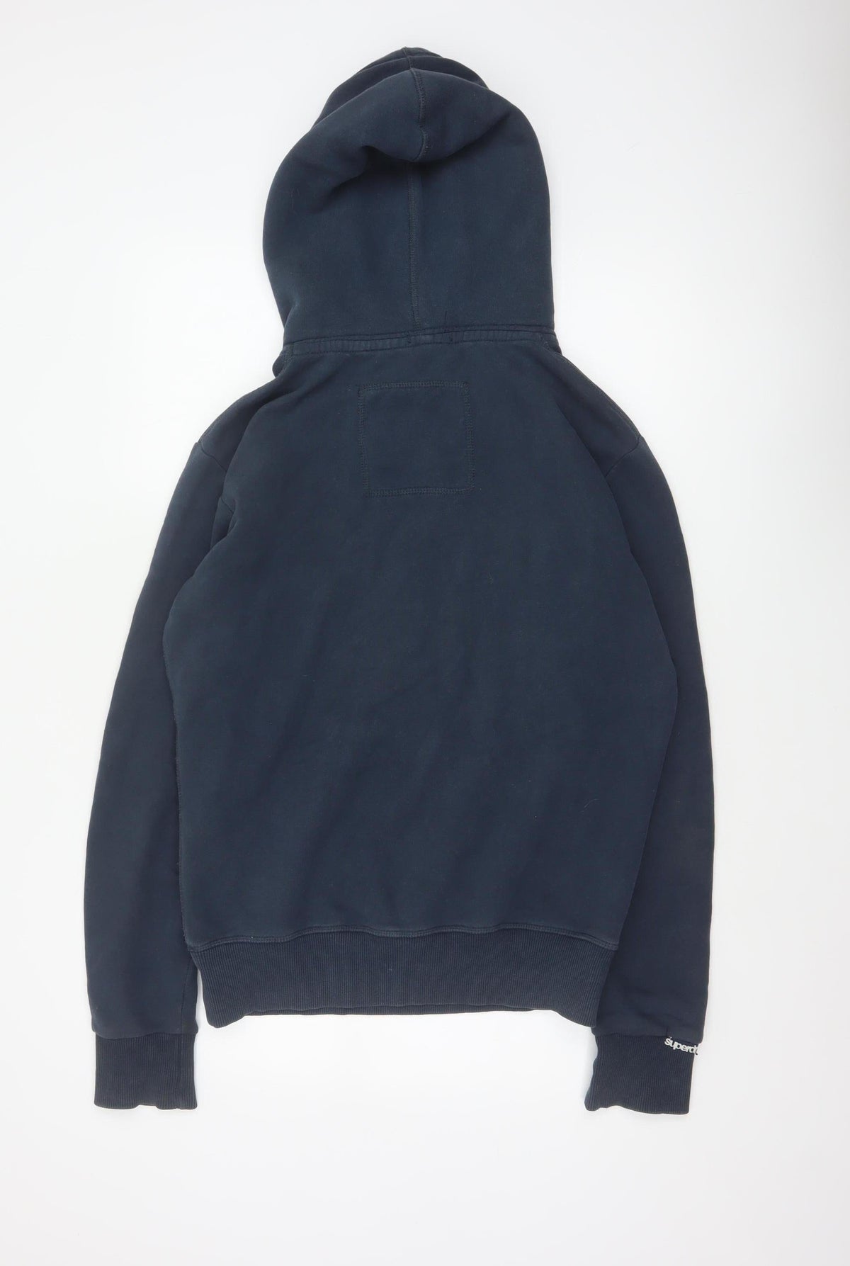 Superdry Men’s Blue S Pullover Hoodie Graphic Logo Fleece