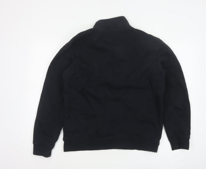 Nike Men’s Black M 1/2 Zip Pullover Sweatshirt Logo High Neck