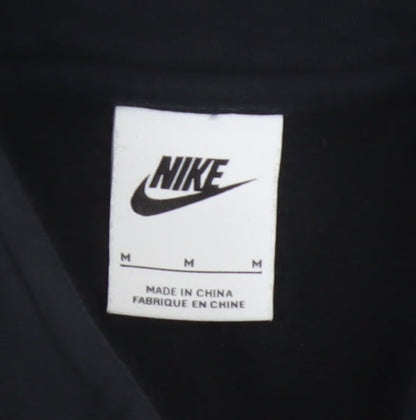 Nike Men’s Black M 1/2 Zip Pullover Sweatshirt Logo High Neck