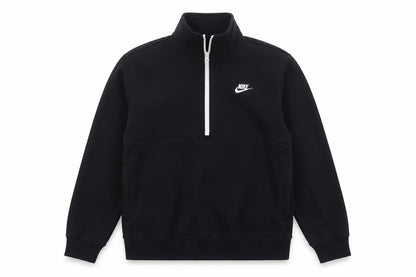 Nike Men’s Black M 1/2 Zip Pullover Sweatshirt Logo High Neck