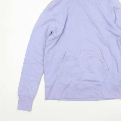 Champion Women’s Purple Small Pullover Hoodie Logo Pocket Drawstring