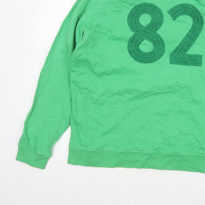 Next Women’s Green L 16 Sweatshirt 82 Embroidered Raglan Crew Neck