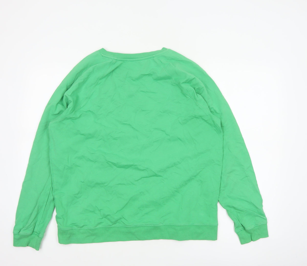 Next Women’s Green L 16 Sweatshirt 82 Embroidered Raglan Crew Neck