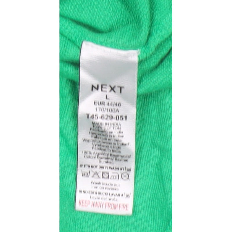 Next Women’s Green L 16 Sweatshirt 82 Embroidered Raglan Crew Neck