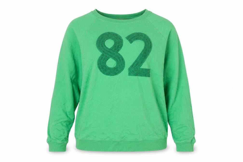 Next Women’s Green L 16 Sweatshirt 82 Embroidered Raglan Crew Neck