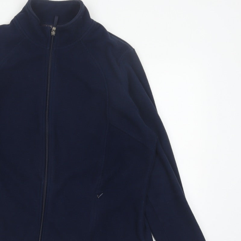 Marks and Spencer Women’s Navy UK 18 Fleece Full Zip Jacket Pockets