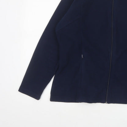 Marks and Spencer Women’s Navy UK 18 Fleece Full Zip Jacket Pockets