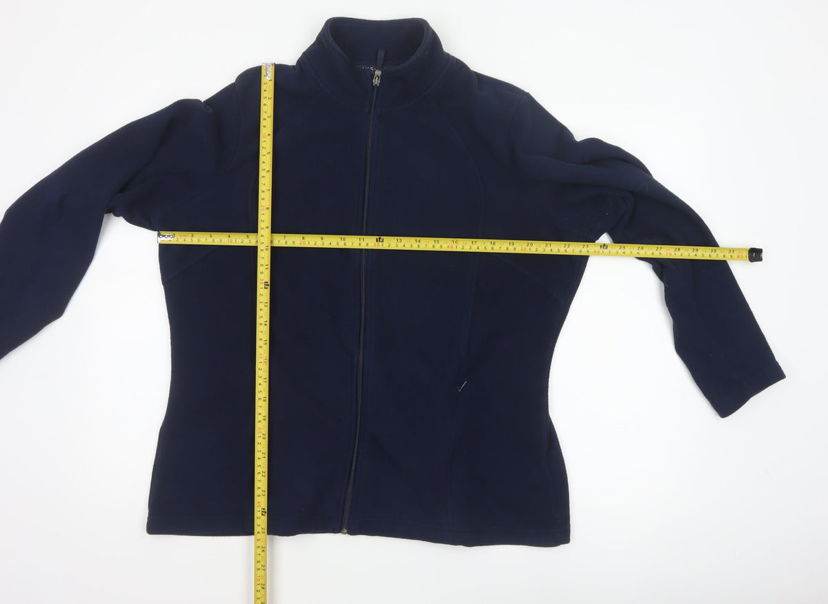 Marks and Spencer Women’s Navy UK 18 Fleece Full Zip Jacket Pockets