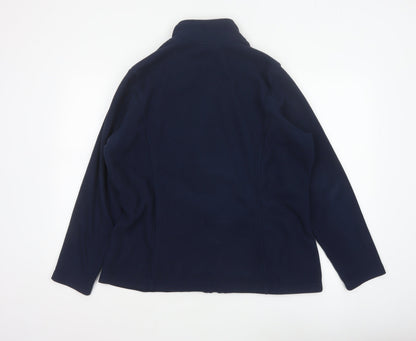 Marks and Spencer Women’s Navy UK 18 Fleece Full Zip Jacket Pockets