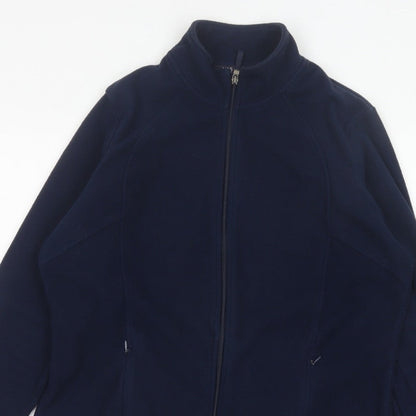 Marks and Spencer Women’s Navy UK 18 Fleece Full Zip Jacket Pockets