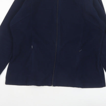Marks and Spencer Women’s Navy UK 18 Fleece Full Zip Jacket Pockets