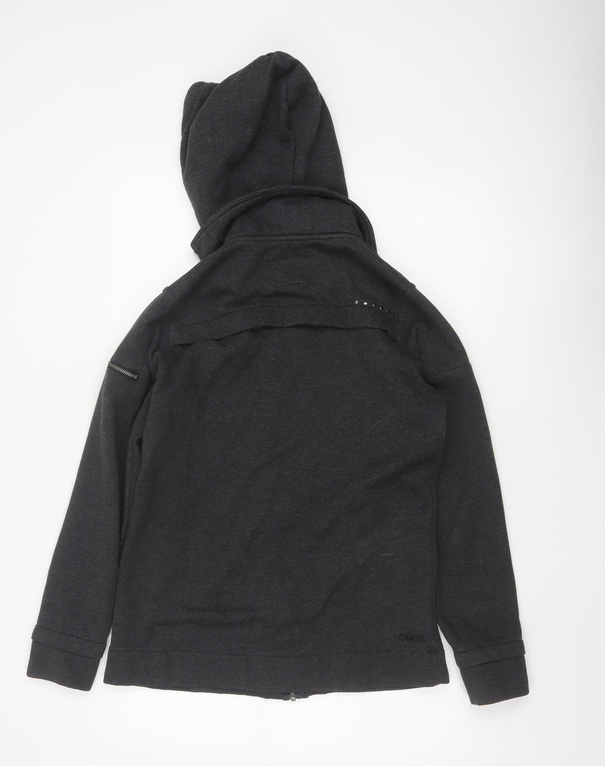 O'Neill Women’s Black Size 12 Hooded Full Zip Fleece Sweatshirt Jacket
