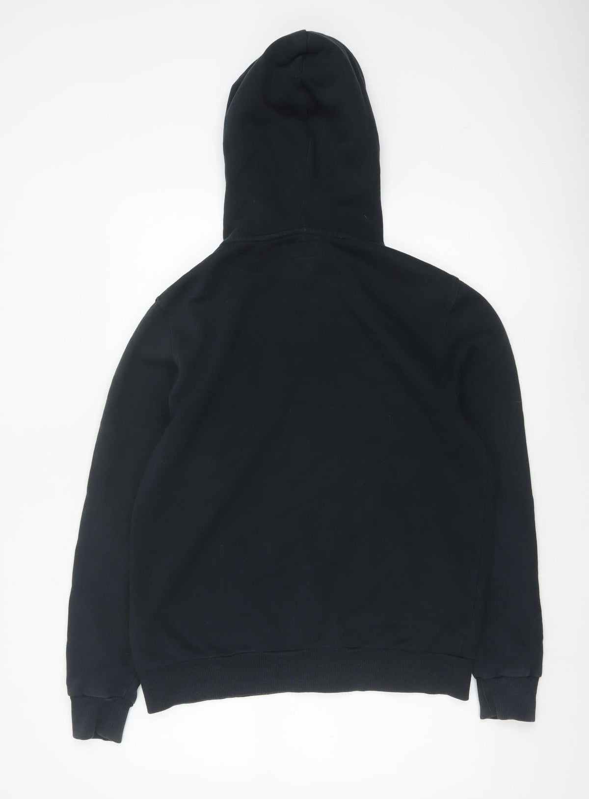 Converse Men’s Black S Full Zip Logo Hooded Fleece Hoodie