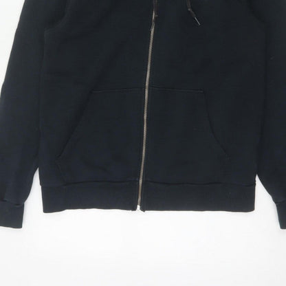 Converse Men’s Black S Full Zip Logo Hooded Fleece Hoodie