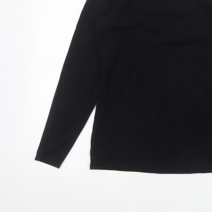 Heatgen Women Black UK 18 Basic Thermal Stretch Long Sleeve T-Shirt