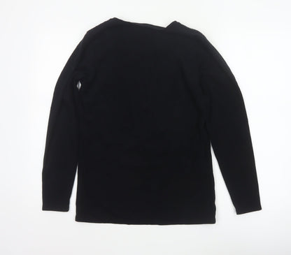Heatgen Women Black UK 18 Basic Thermal Stretch Long Sleeve T-Shirt