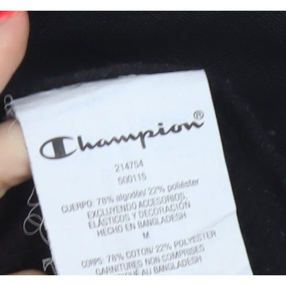 Champion Men’s Black M High Neck Logo Pullover Sweatshirt