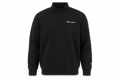 Champion Men’s Black M High Neck Logo Pullover Sweatshirt