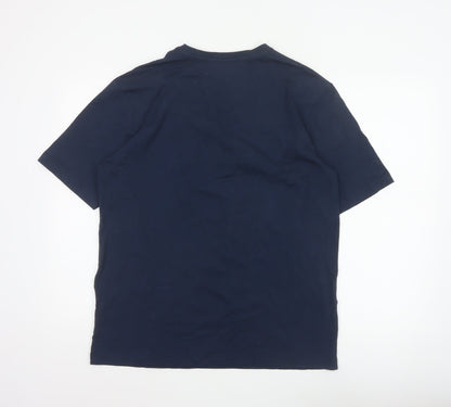 John Lewis Men's Navy S Festive Vibes Christmas Graphic T-Shirt
