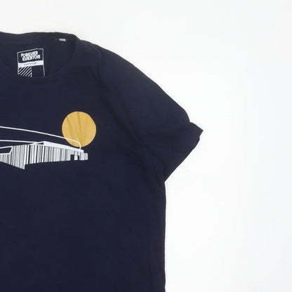 Forever Everton Men’s Blue L Graphic Print Crew Neck T-Shirt