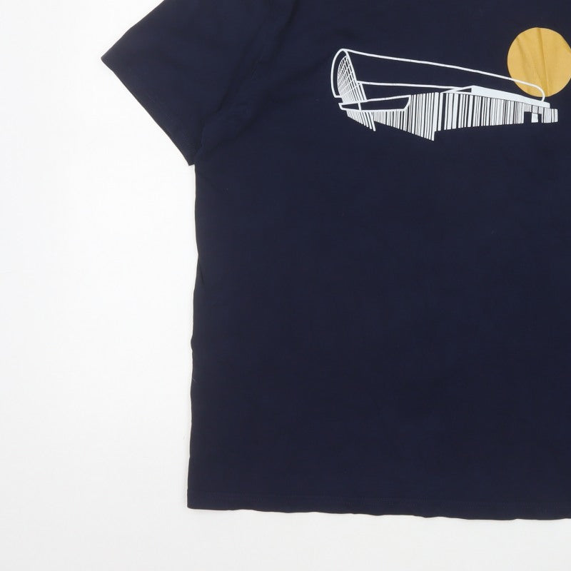 Forever Everton Men’s Blue L Graphic Print Crew Neck T-Shirt