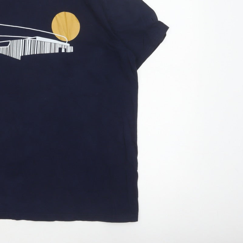 Forever Everton Men’s Blue L Graphic Print Crew Neck T-Shirt