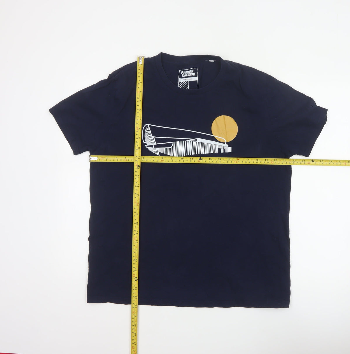 Forever Everton Men’s Blue L Graphic Print Crew Neck T-Shirt