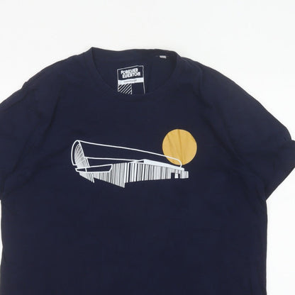 Forever Everton Men’s Blue L Graphic Print Crew Neck T-Shirt