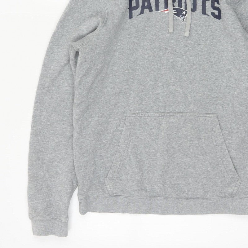 Nike Men’s Grey S New England Patriots NFL Pullover Hoodie