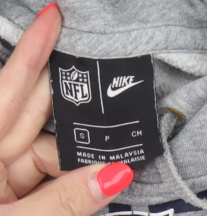 Nike Men’s Grey S New England Patriots NFL Pullover Hoodie