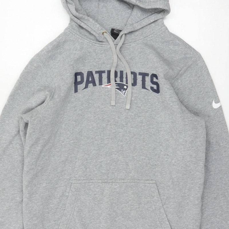 Nike Men’s Grey S New England Patriots NFL Pullover Hoodie